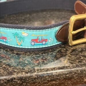 Vineyard Vines belt - surf themed!